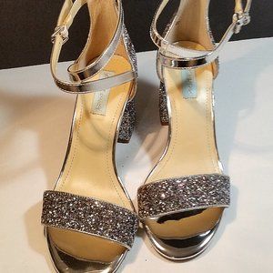 Betsey Johnson Libra Glitter Prom/Party/Night Out Ankle Sandal (NWOT) Sz 9